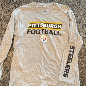 Fanatics Pittsburgh Steelers Gray Long Sleeve Tee